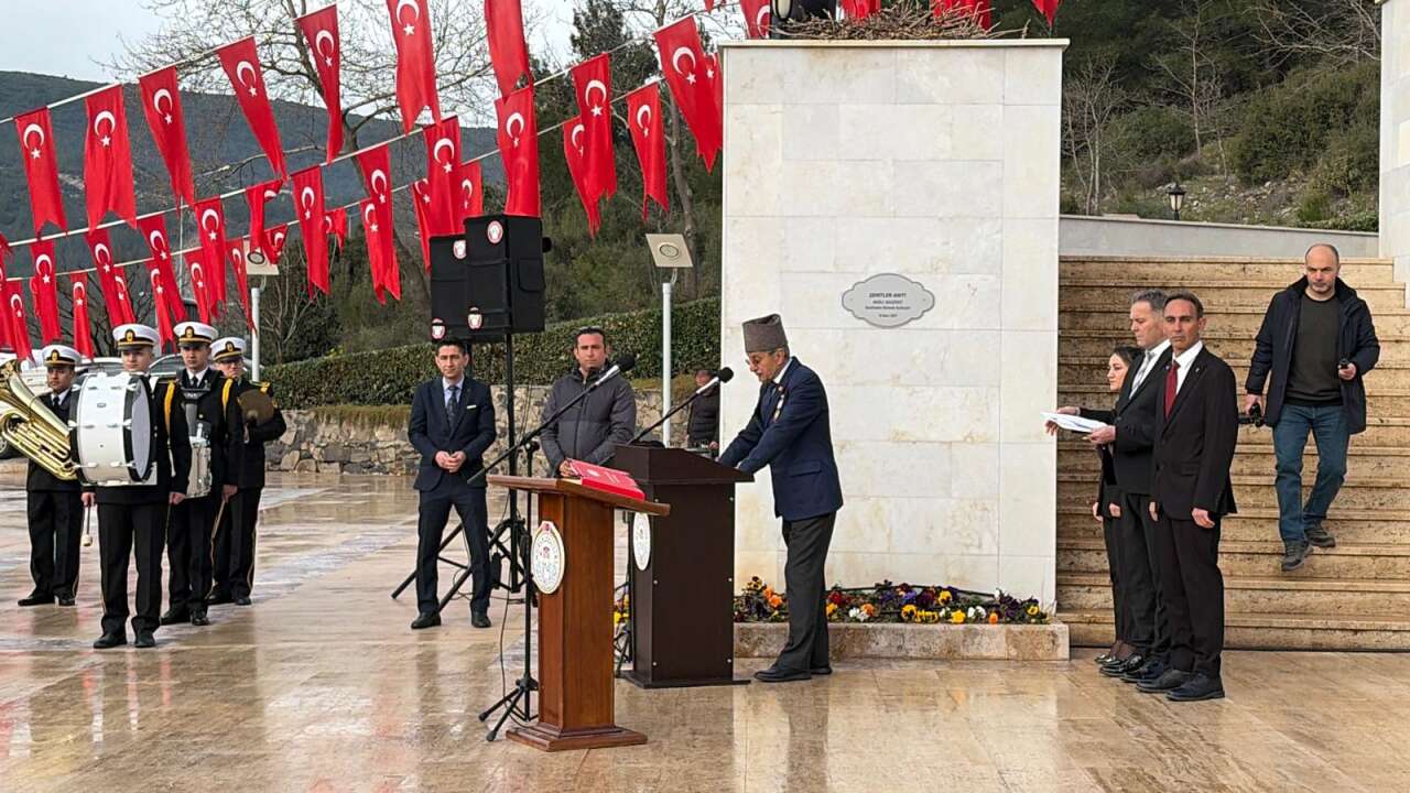 Muğla’da Çanakkale Zaferi’nin 111. Yılında Şehitler Dualarla Anıldı 7